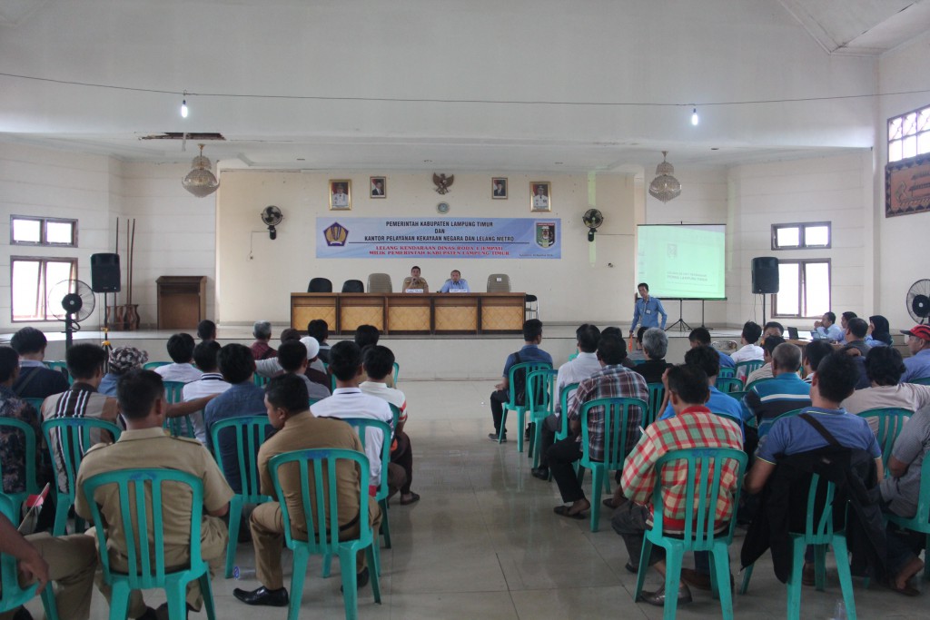 Lelang Kendaraan Dinas Pemkab Lampung Timur Laku 10 Kali Lipat dari Harga Limit