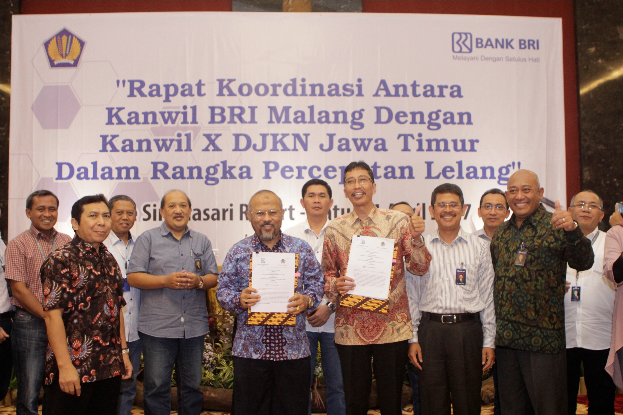  Optimalkan Lelang, Kanwil DJKN Jawa Timur dan Kanwil BRI Kanwil Malang Gelar Rapat Koordinasi