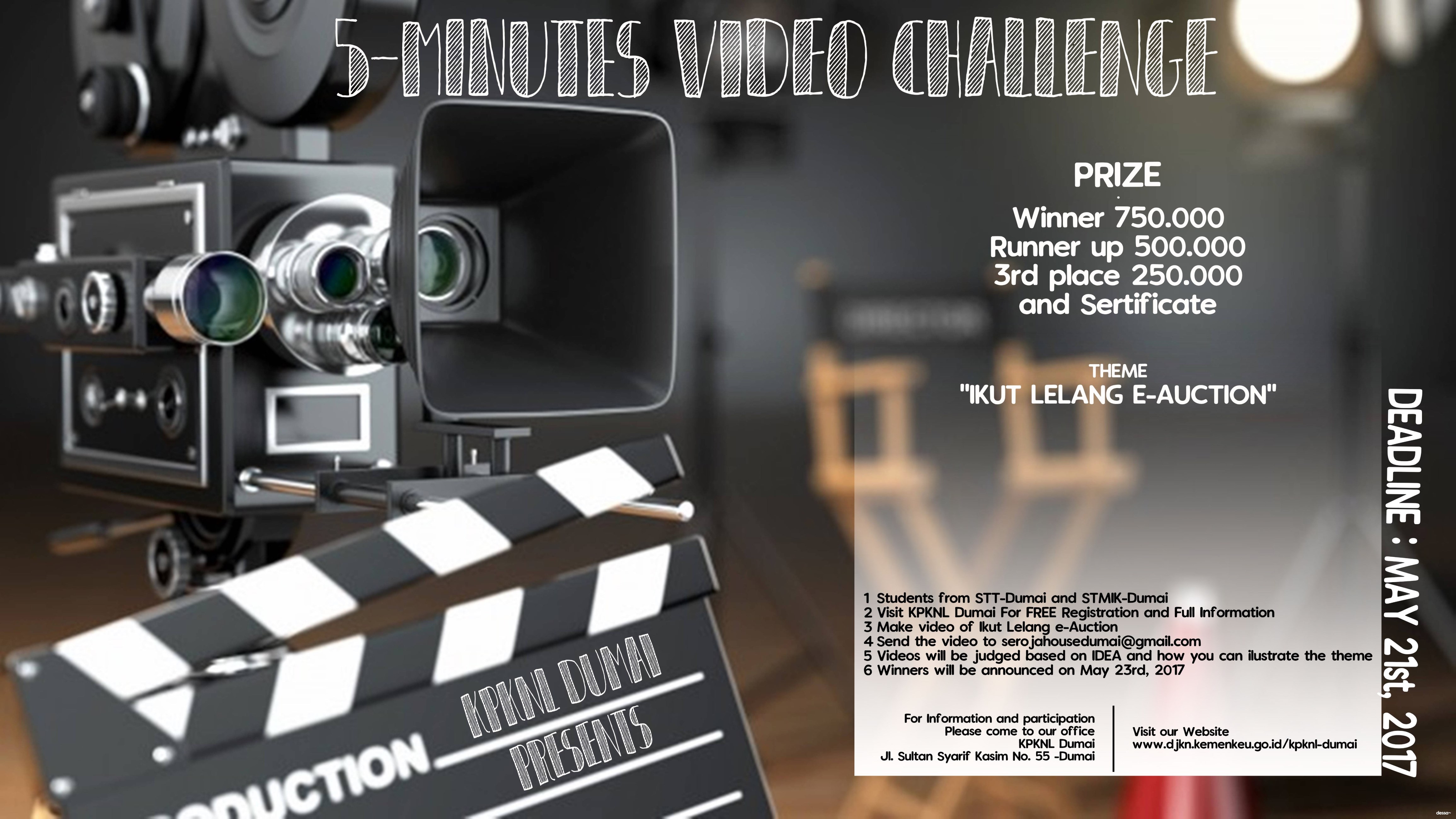 KPKNL Dumai Tunjuk Pemenang Lomba 5-Minutes Video Challenge Bertema “Ikut Lelang e-Auction”