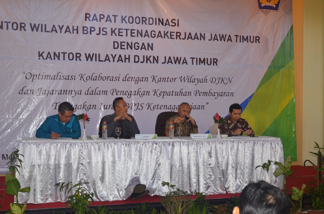Optimalisasi Koordinasi Kanwil DJKN Jatim dan Kanwil BPJS Ketenagakerjaan Jatim