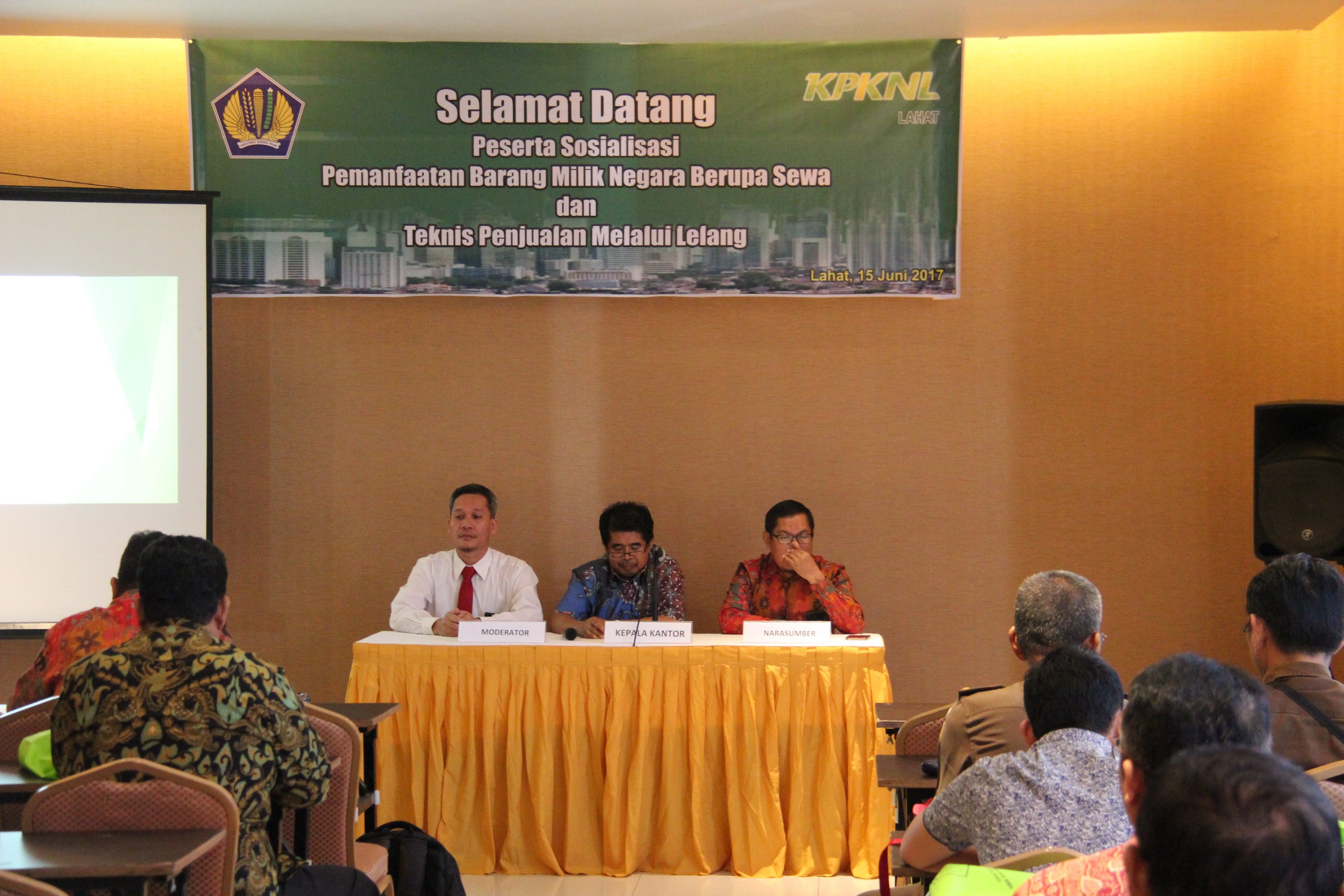 Sosialisasi Peningkatan Pemahaman dan Kesadaran Terhadap Pemanfaatan Ekonomi Barang Milik Negara KPKNL Lahat