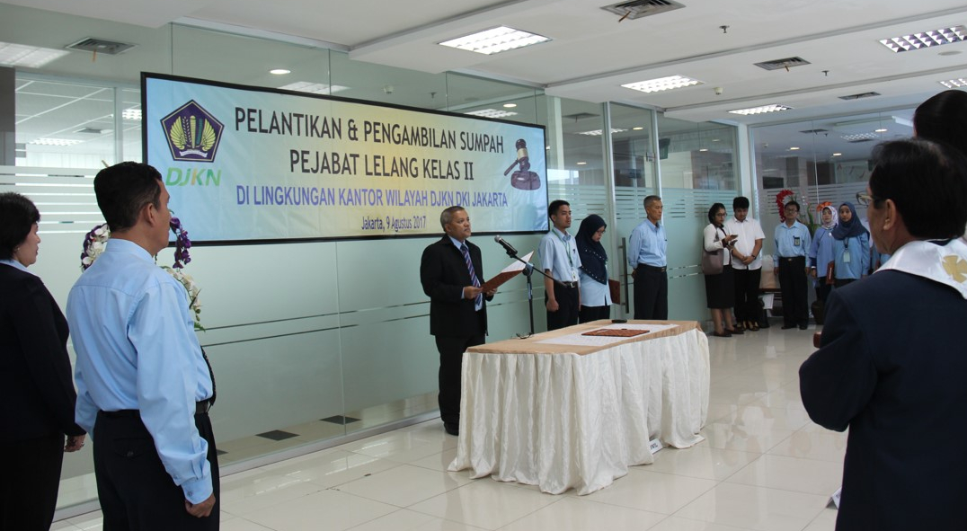 Pelantikan Pejabat Lelang Kelas II Wilayah DKI Jakarta, Bersama Tingkatkan Bisnis Lelang