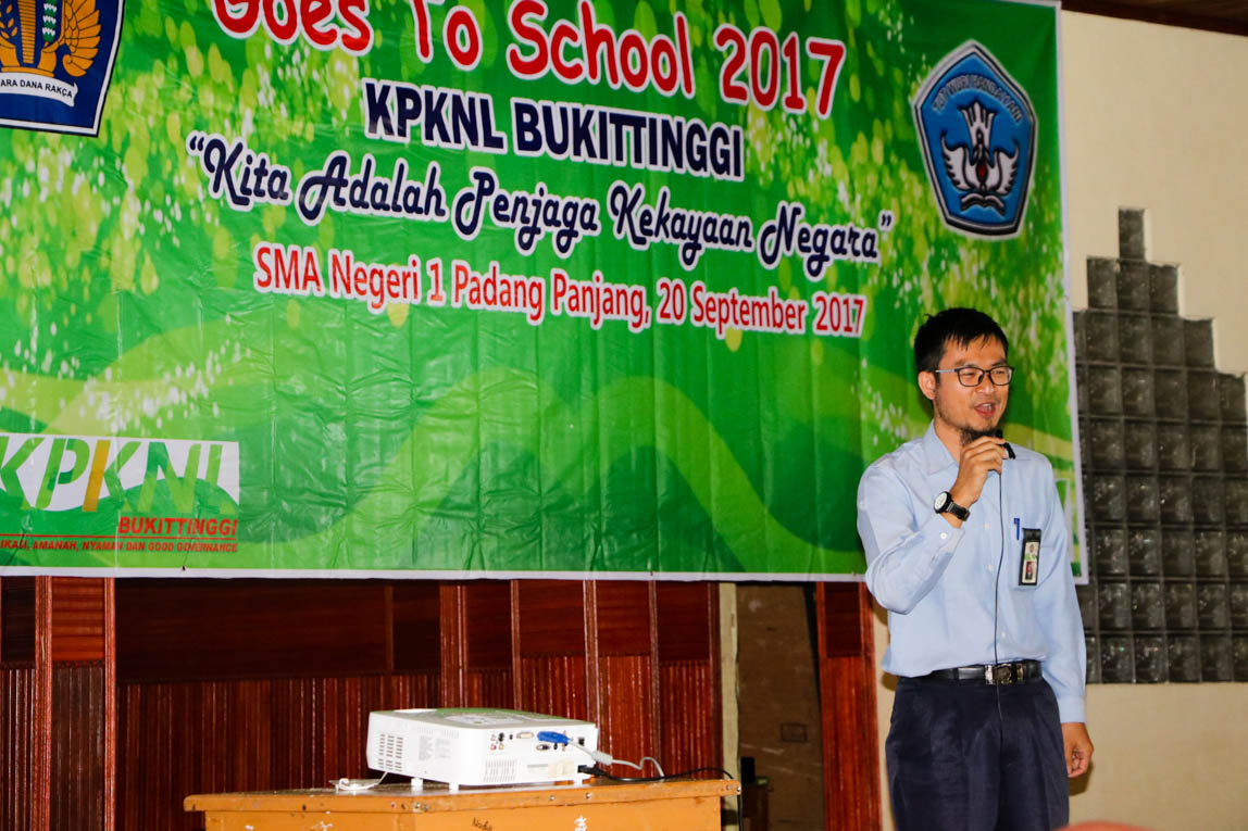 KPKNL Bukittinggi Goes to School ke Padang Panjang