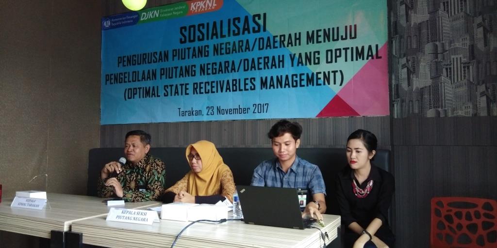 Optimalkan Pengelolaan Piutang Negara/Daerah, KPKNL Tarakan Gelar Sosialisasi Pada Penyerah Piutang