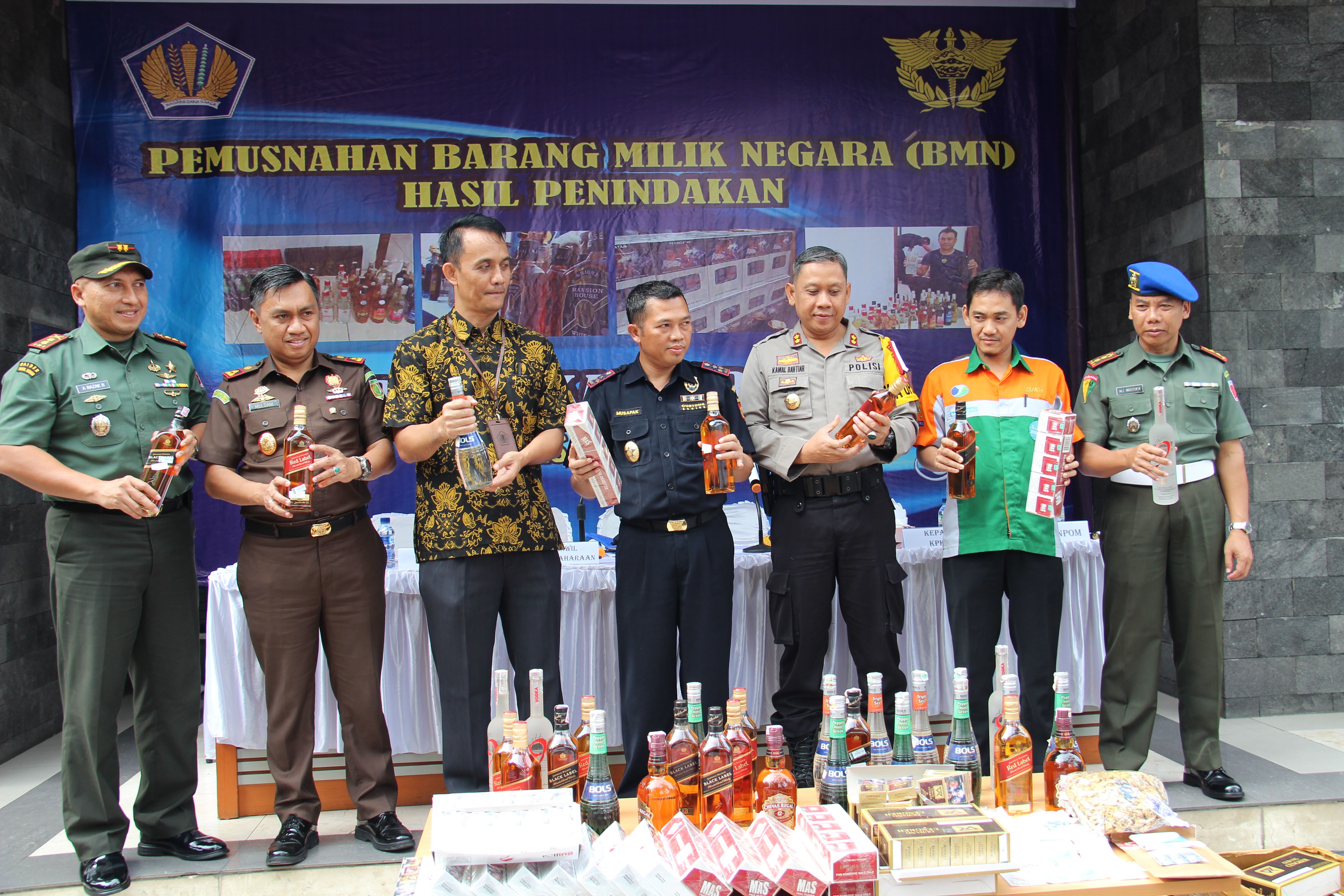 Pemusnahan BMN Hasil Penindakan KPPBC Ternate