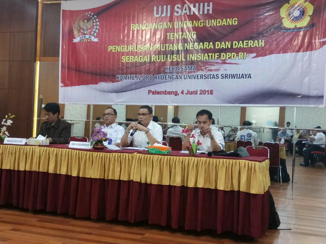 Uji Sahih RUU Pengurusan Piutang Negara dan Daerah Sebagai Usul Inisiatif DPD RI