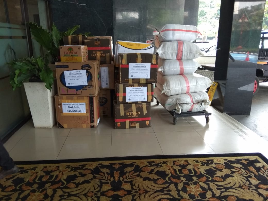 DJKN Peduli Gempa Lombok