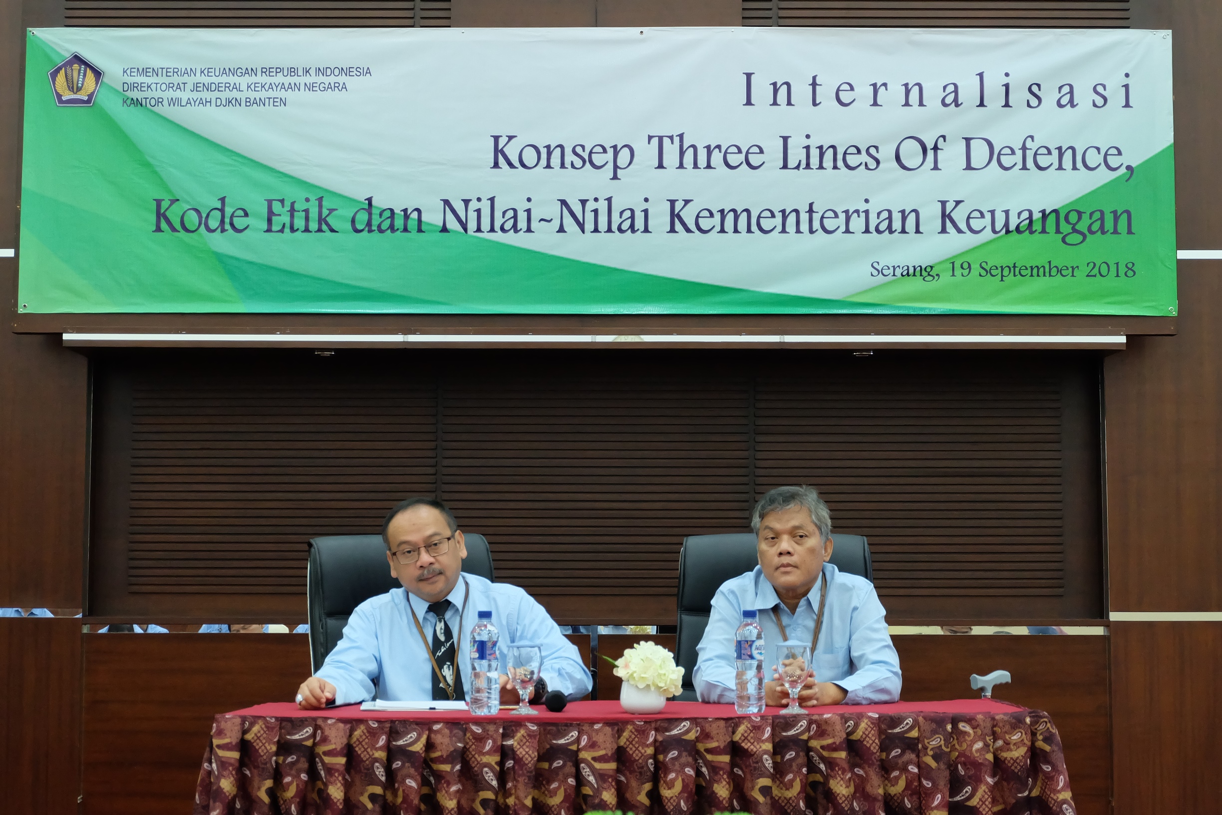 INTERNALISASI THREE LINES OF DEFENCE, KODE ETIK DAN NILAI KEMENKEU