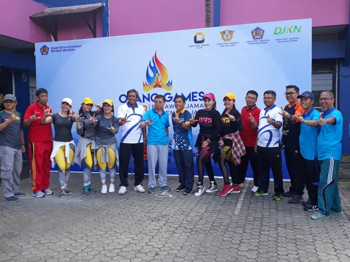 Senam Bersama Kementerian Keuangan Provinsi Lampung Bangun Silaturahim dan Sinergi