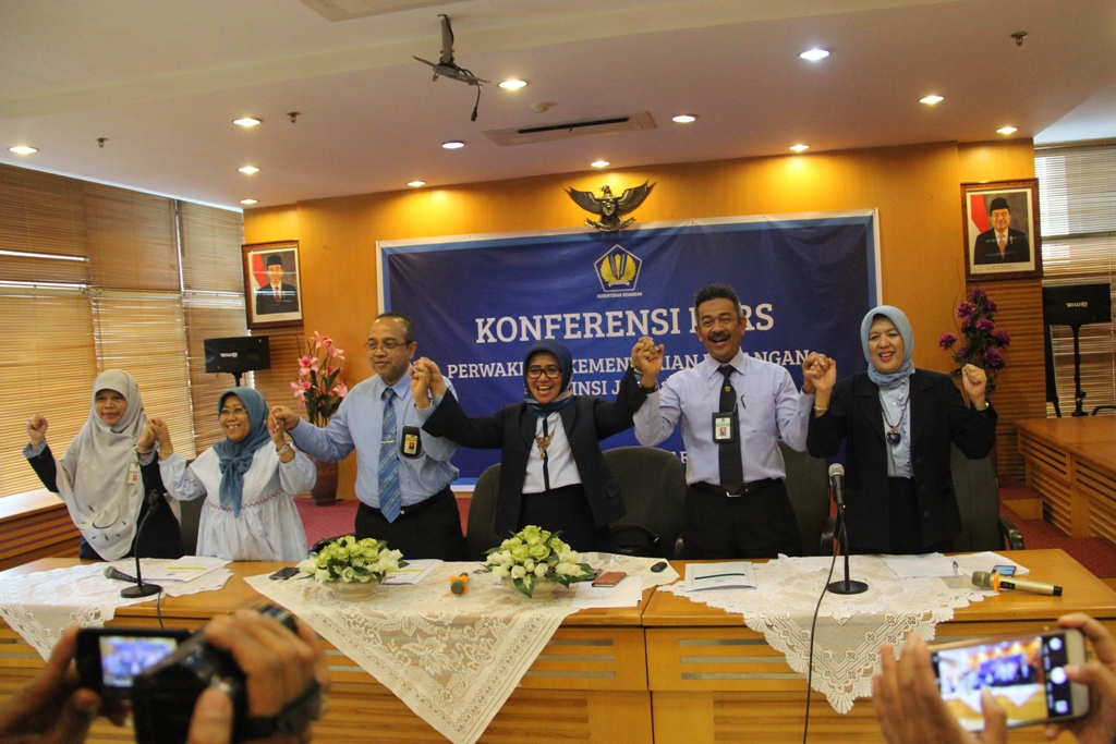 Konferensi Pers Perwakilan Kementerian Keuangan Provinsi Jawa Barat