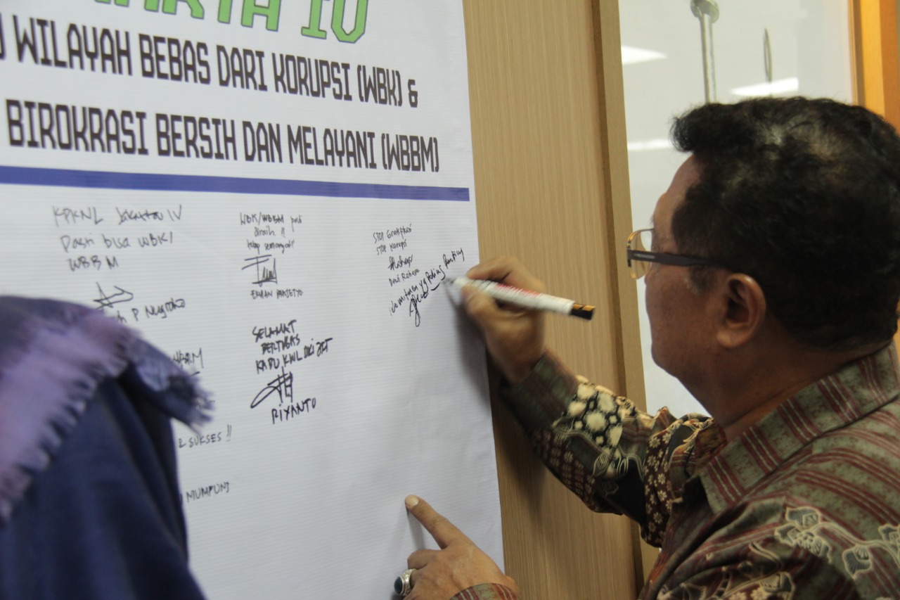 KPKNL Jakarta IV Canangkan Pembangunan Zona Integritas menuju WBK-WBBM