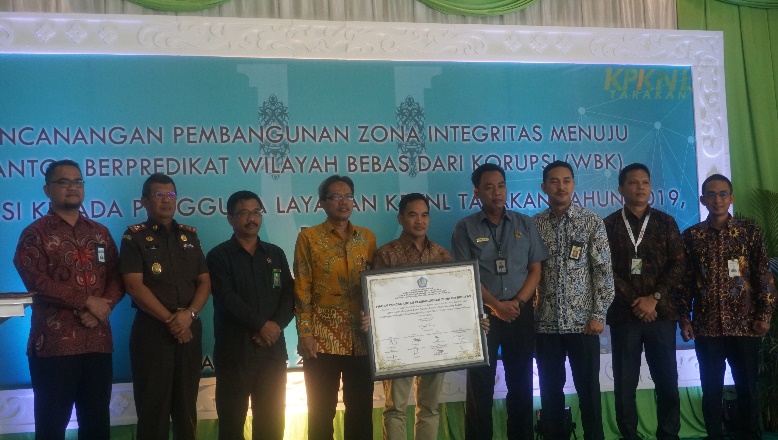 Berkomitmen Cegah Korupsi, KPKNL Tarakan Selenggarakan Pencanangan Pembangunan Zona Integritas