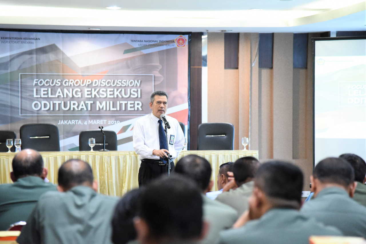 DJKN, Itjen Kemenkeu dan Oditurat Militer Lakukan Kordinasi terkait Lelang Hasil Rampasan