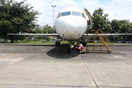 Melalui lelang.go.id, KPKNL Tangerang I Berhasil Lelang Pesawat Fokker PT Pelita Air Service senilai Rp2,8 Miliar