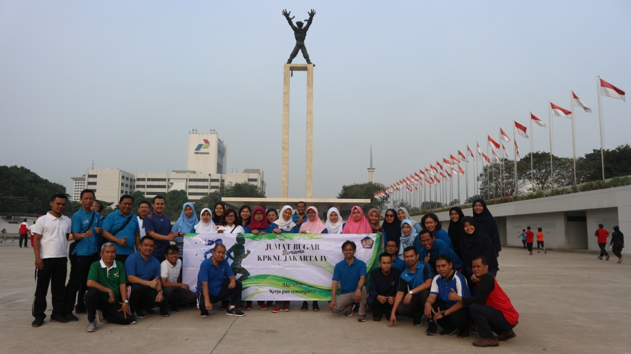 Jumat Bugar Bersama KPKNL Jakarta IV, karena Aku Sehat Kerjapun Semangat 