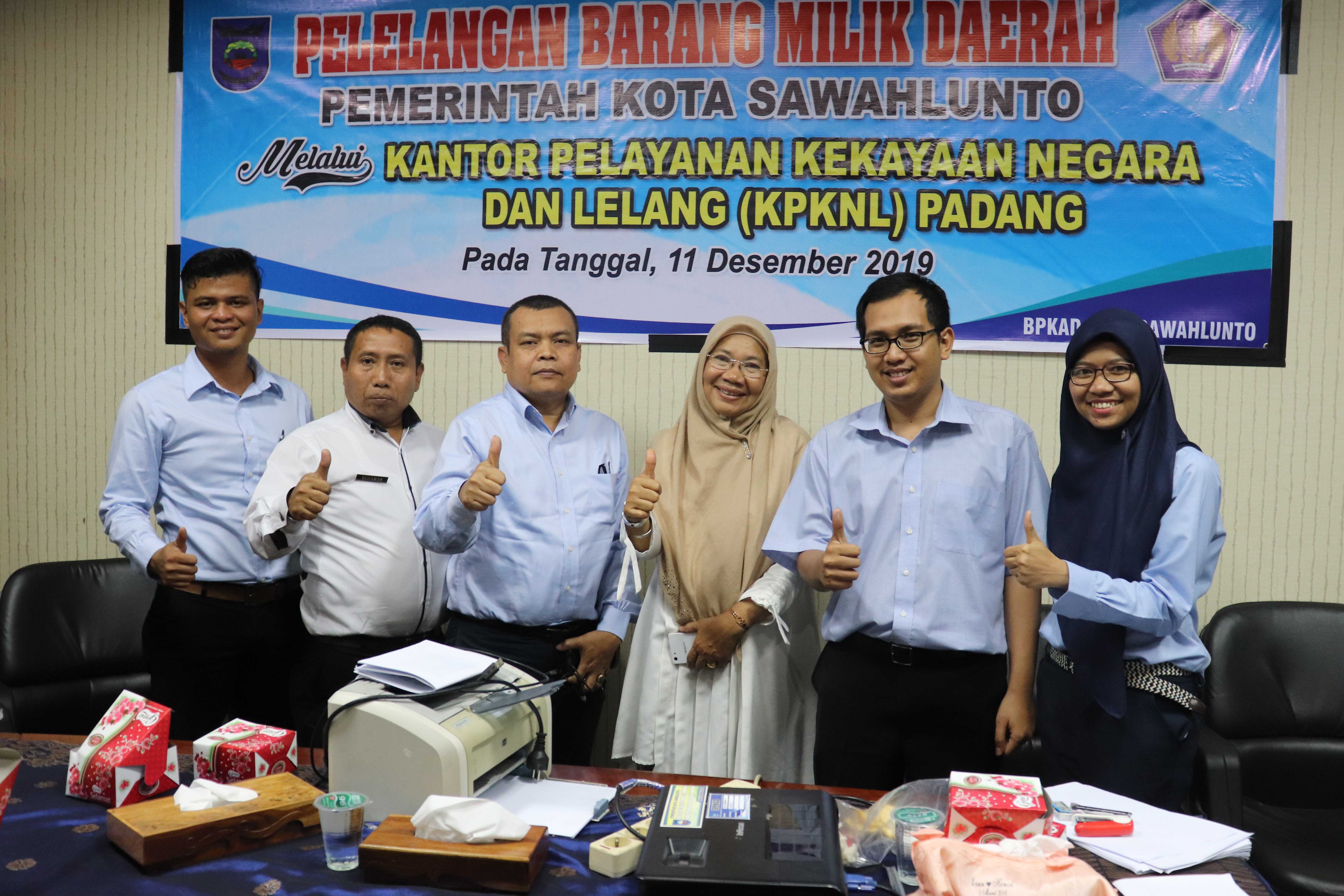 Benahi Aset, Pemkot Sawahlunto Lelang Barang Milik Daerah melalui KPKNL Padang 