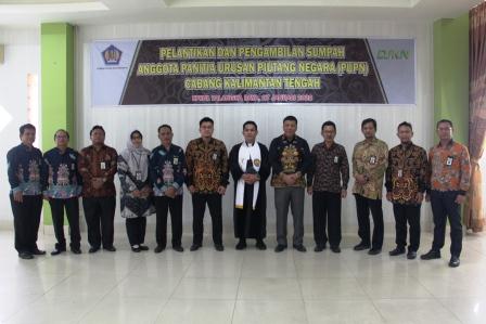 Pelantikan dan Pengambilan Sumpah Anggota  PUPN Cabang Kalimantan Tengah”