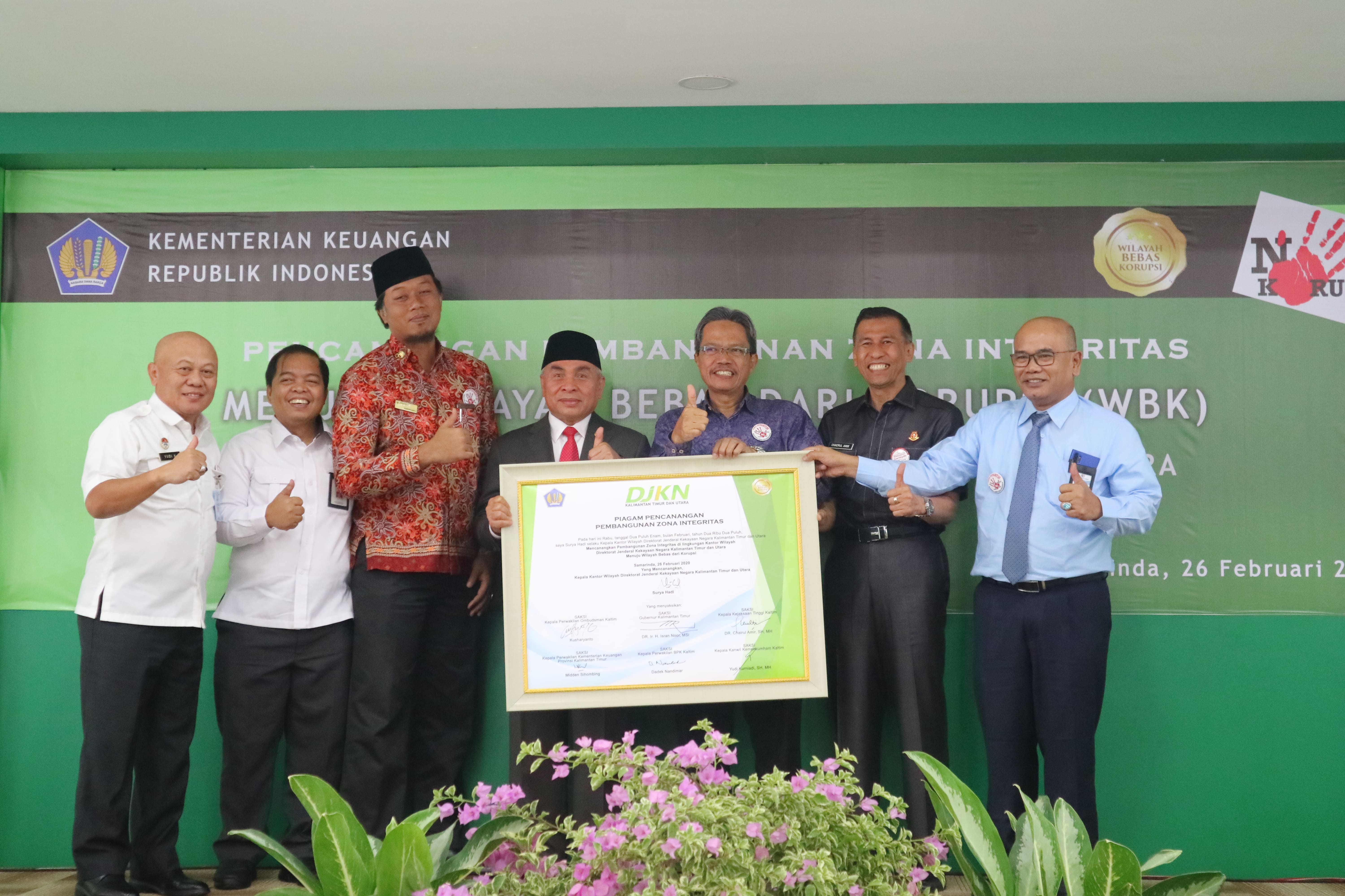 Pencanangan WBK Kanwil DJKN Kaltimtara: Integritas, Budaya Kami!