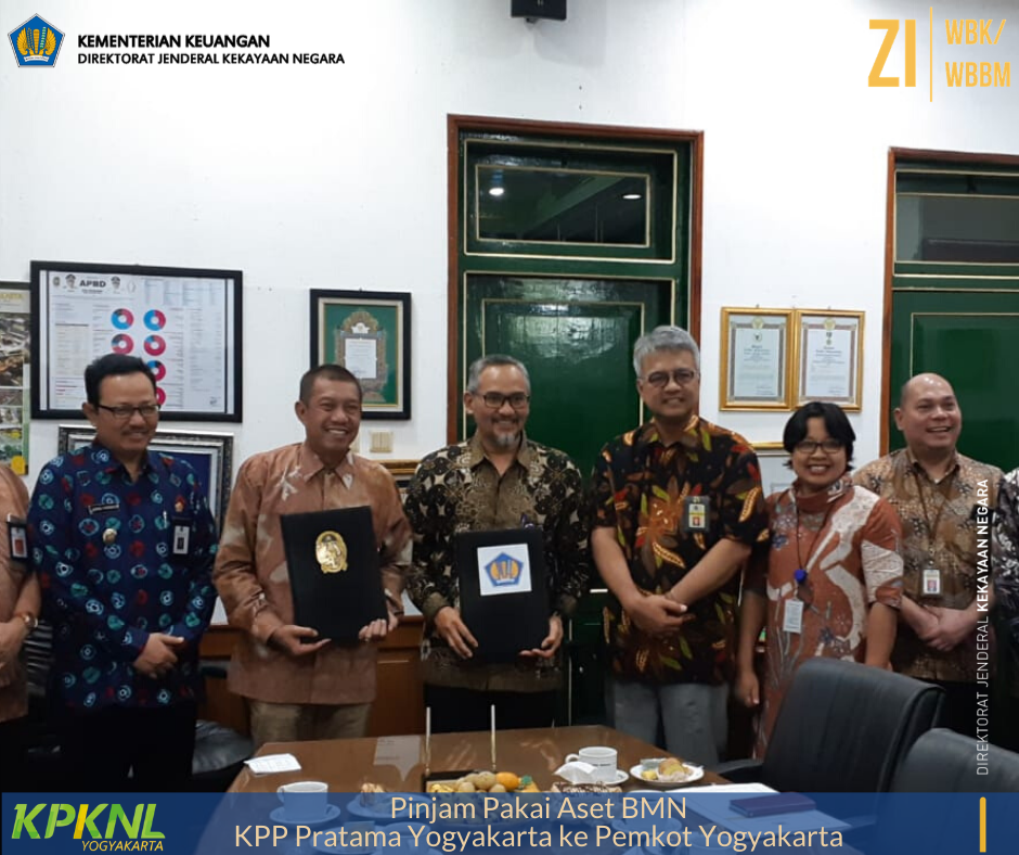 Bukti Sinergi Antar Instansi, Pinjam Pakai Aset BMN KPP Pratama Yogyakarta Kepada Pemkot Yogyakarta