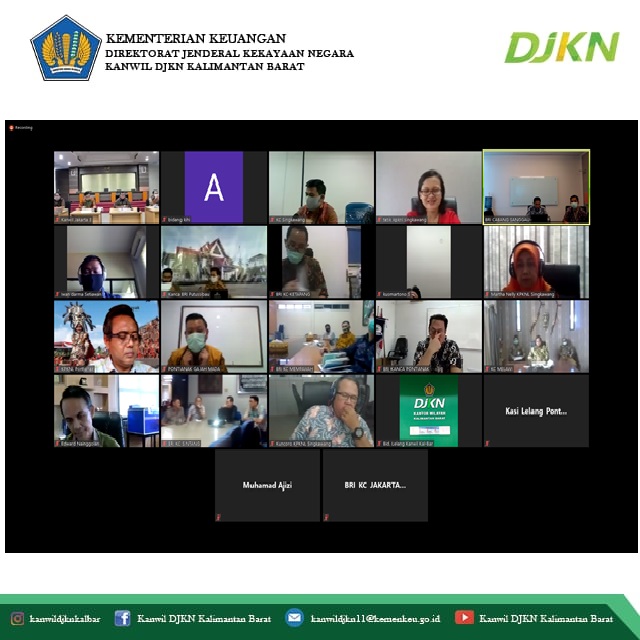 Optimalkan Lelang Kanwil BRI Jakarta 3 Cluster Kalbar Gelar Pertemuan Virtual 