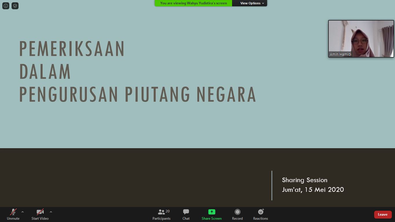 Knowledge Sharing Pemeriksaan dalam Pengurusan Piutang Negara