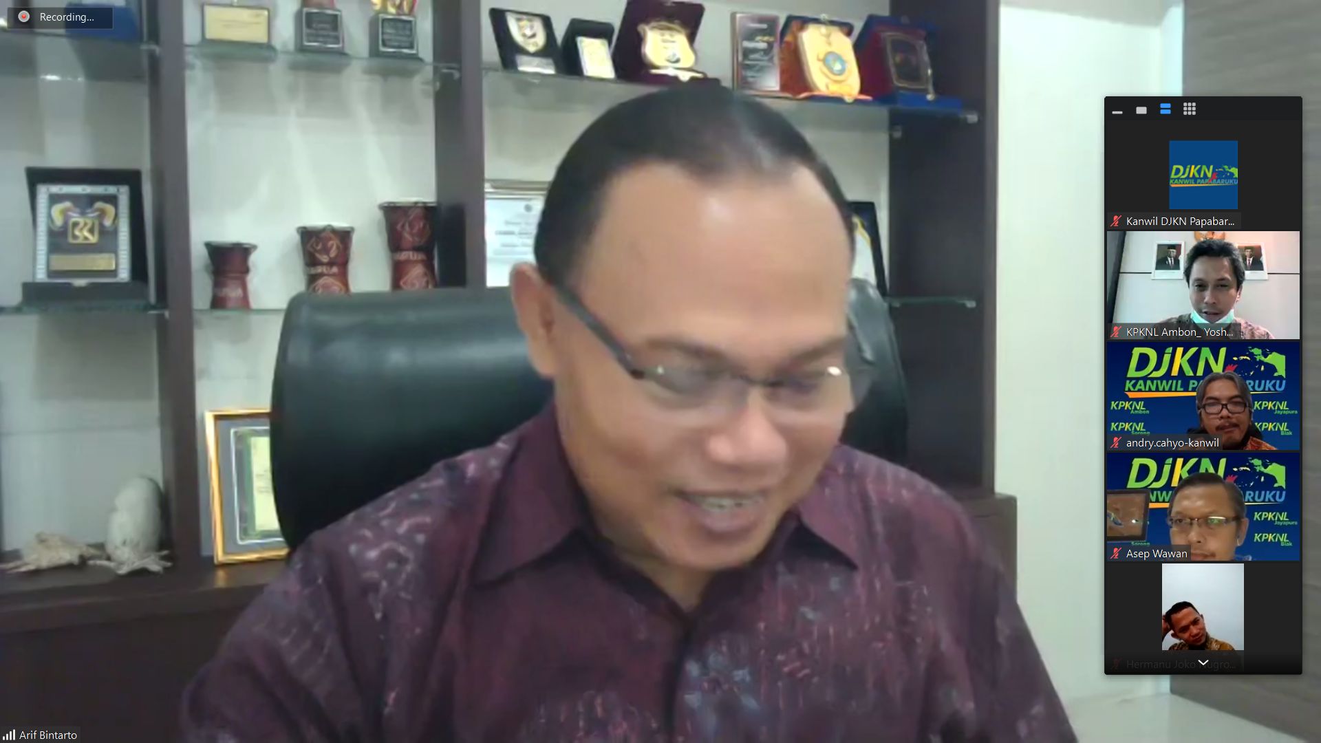 Monitoring dan Evaluasi Capaian Kinerja Kanwil DJKN Papabaruku sd Mei 2020