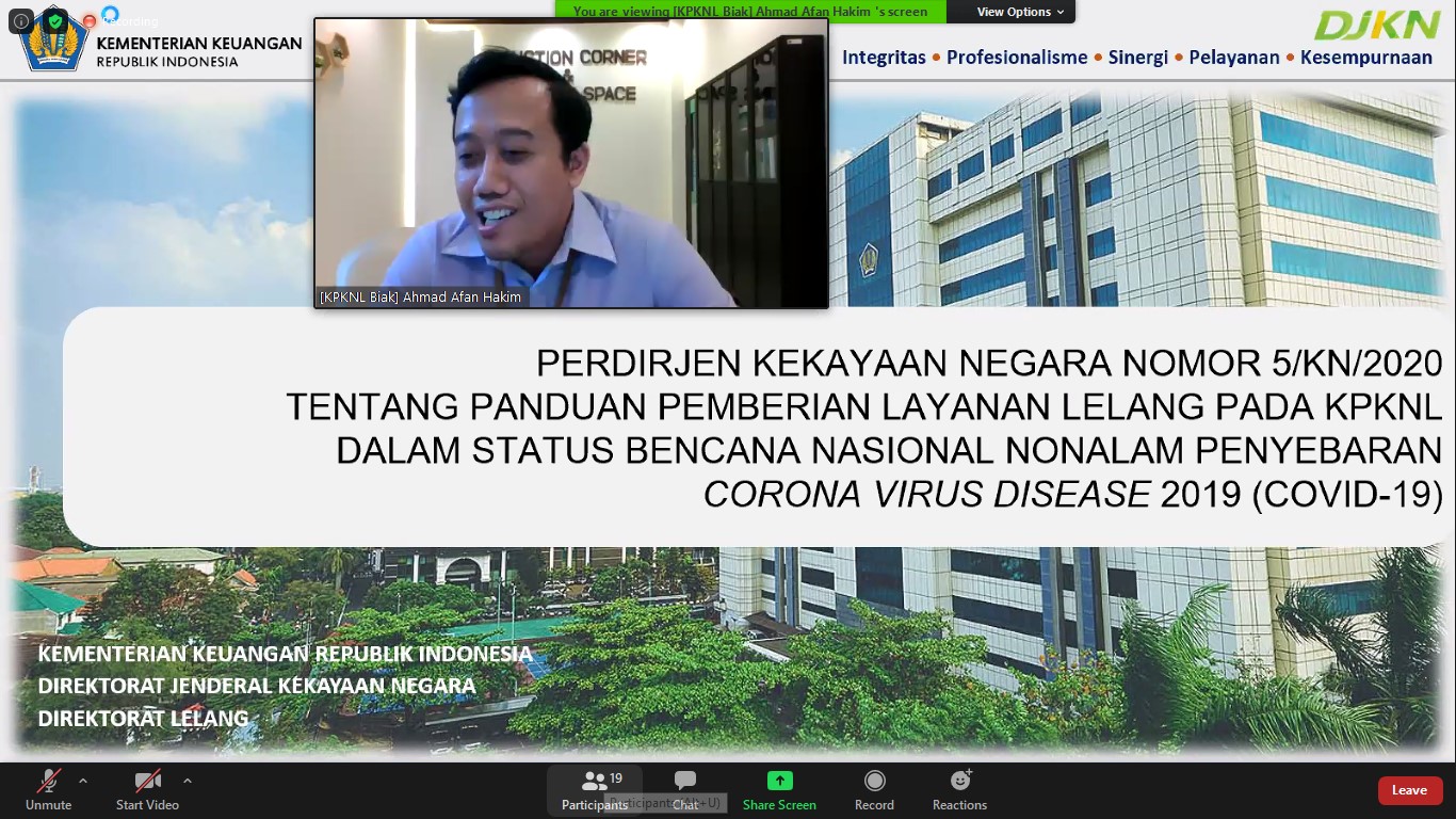 Mekanisme Lelang Terbaru di Tengah Pandemi Virus Corona