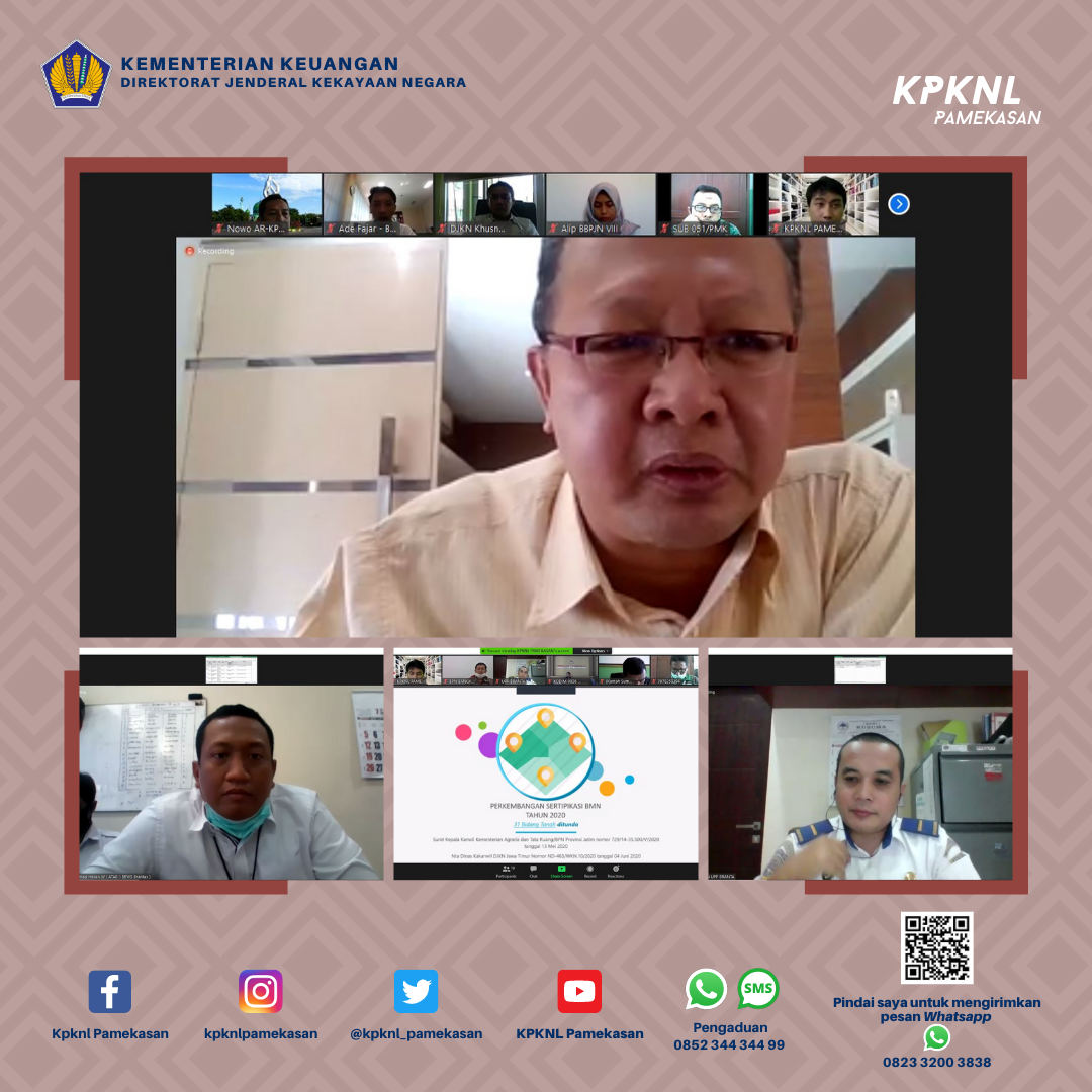 KPKNL Pamekasan Bersinergi untuk Penyelesaian Sertipikasi Tanah BMN