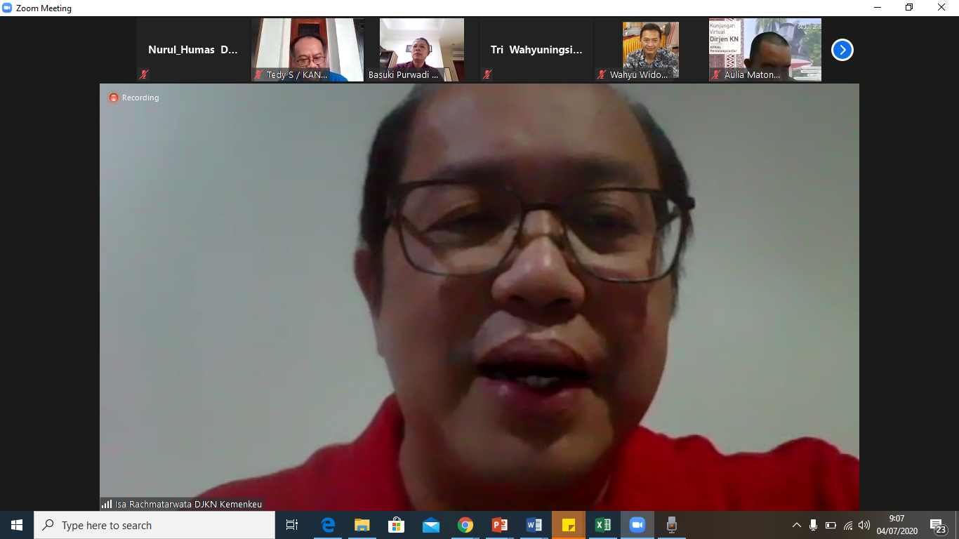 Dirjen KN Lakukan Kunjungan Virtual ke KPKNL Pematang Siantar dan KPKNL Tangerang II