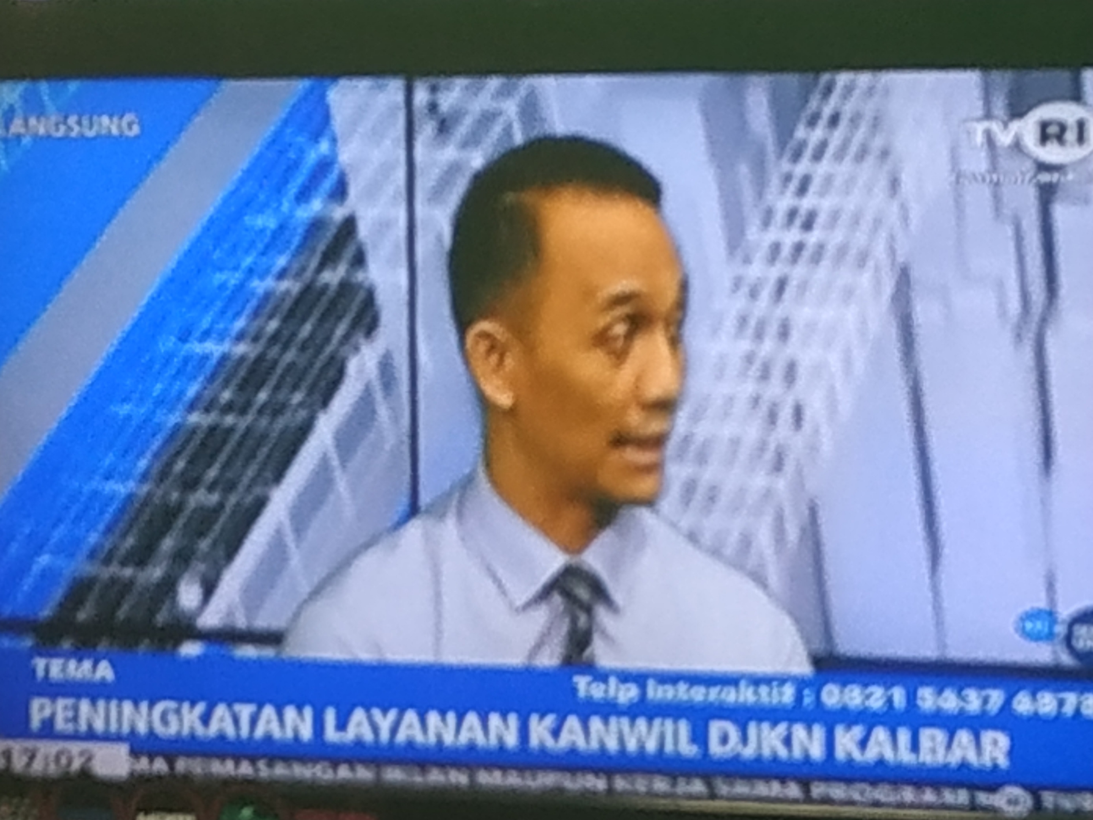 Tekad Kanwil DJKN Kalbar Wujudkan WBK dalam Bincang 56 TVRI Kalbar   