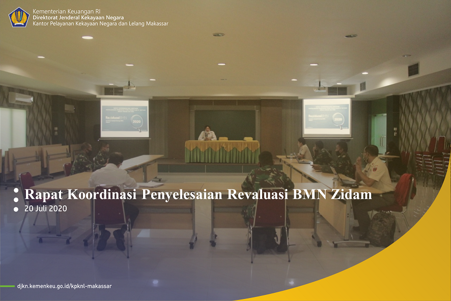 Koordinasi Penyelesaian Revaluasi BMN Bersama Perwakilan Zidam Hasanuddin