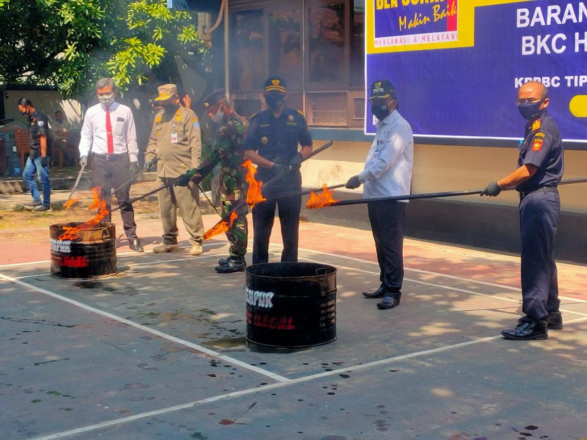 Bea Cukai Tegal Musnahkan 5,3 Juta Batang Rokok Ilegal