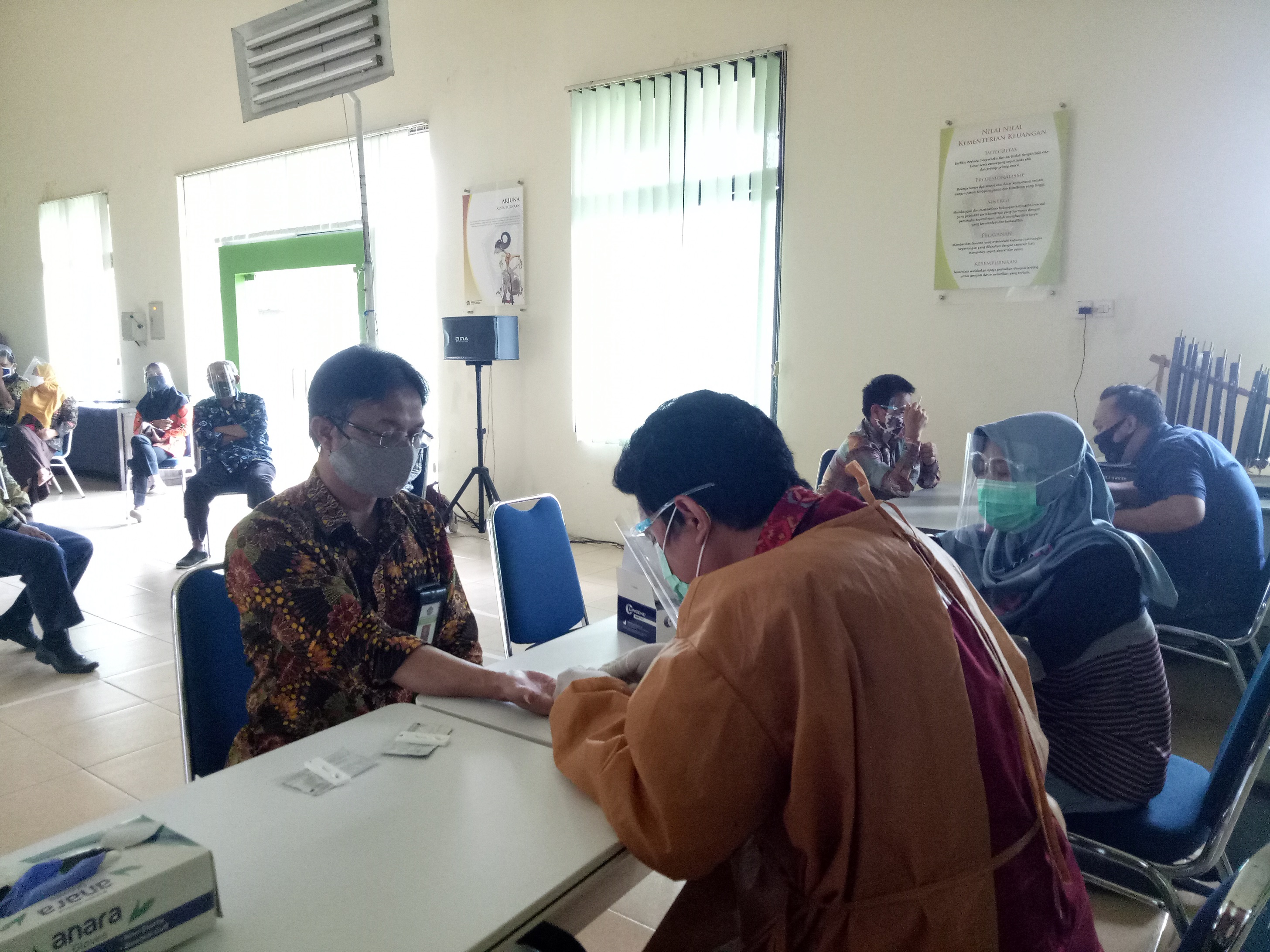 NON REAKTIF, HASIL RAPID TEST BAGI SELURUH PEGAWAI KPKNL PURWOKERTO