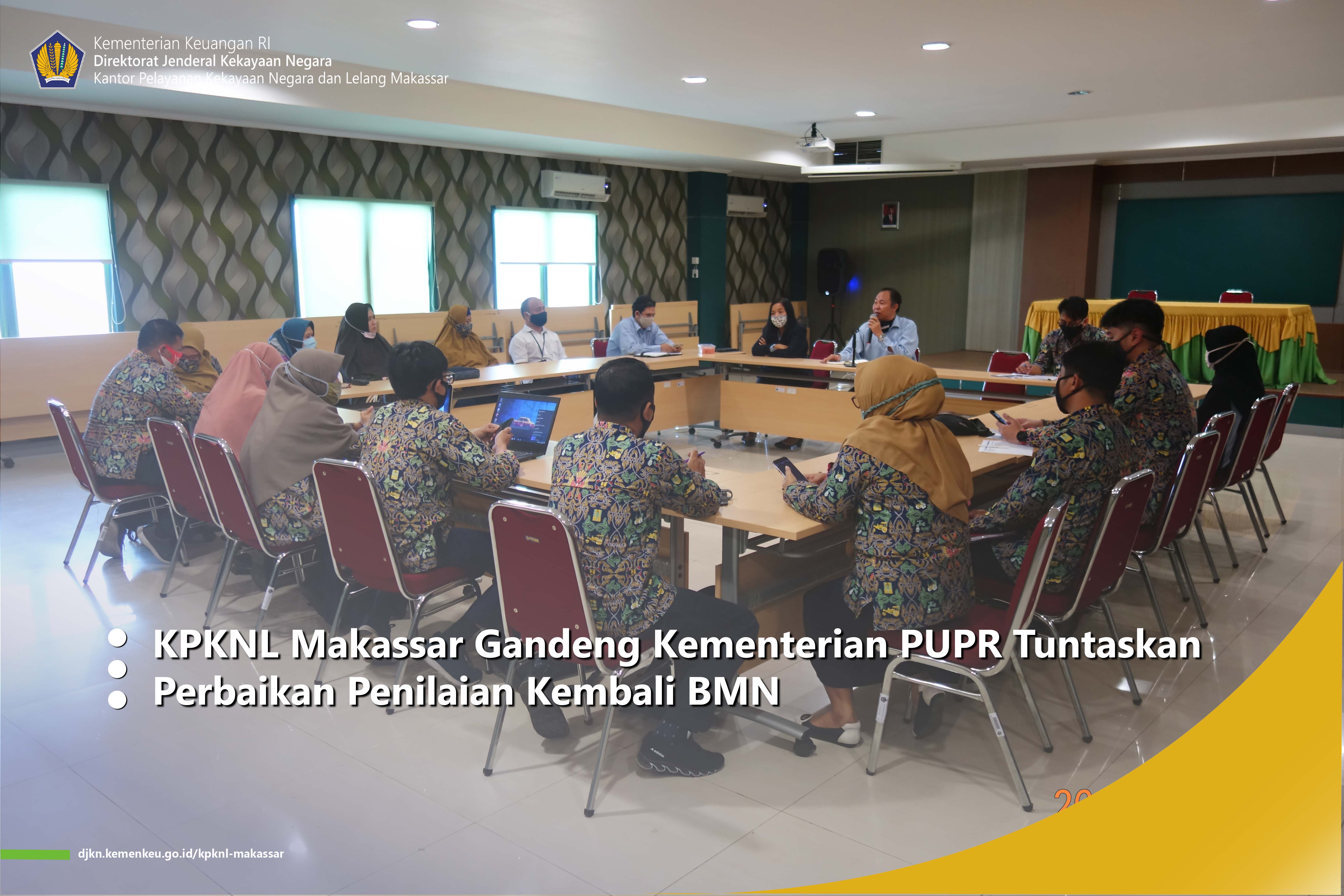 KPKNL Makassar Gandeng Kementerian PUPR Tuntaskan Perbaikan Penilaian Kembali
