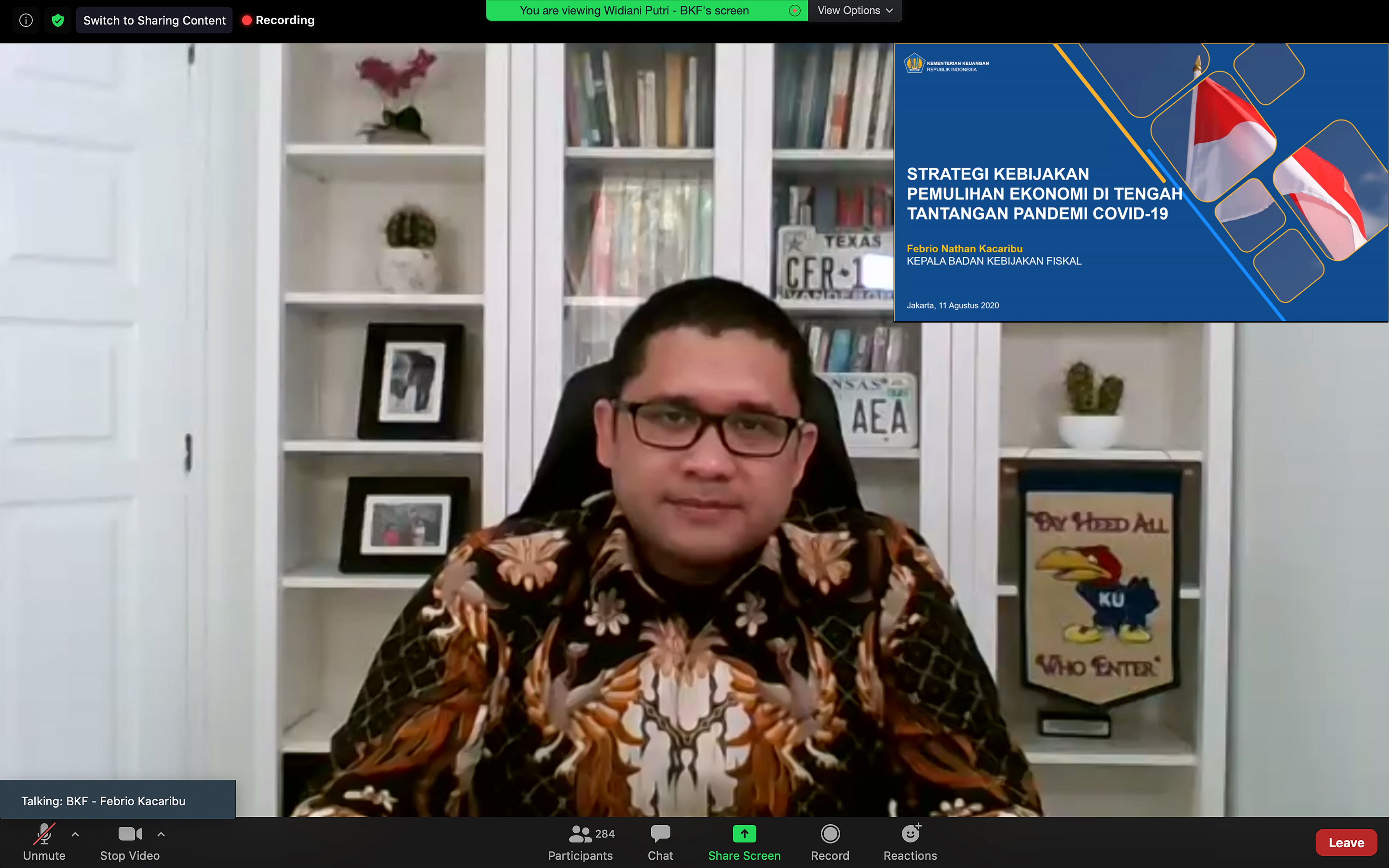 Program PEN, Kebijakan Komprehensif dan Terkoordinasi untuk Selamatkan Perekonomian Indonesia