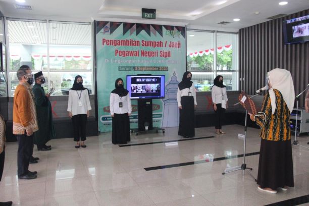 Kakanwil DJKN Banten Lantik 8 (Delapan) Srikandi Muda 