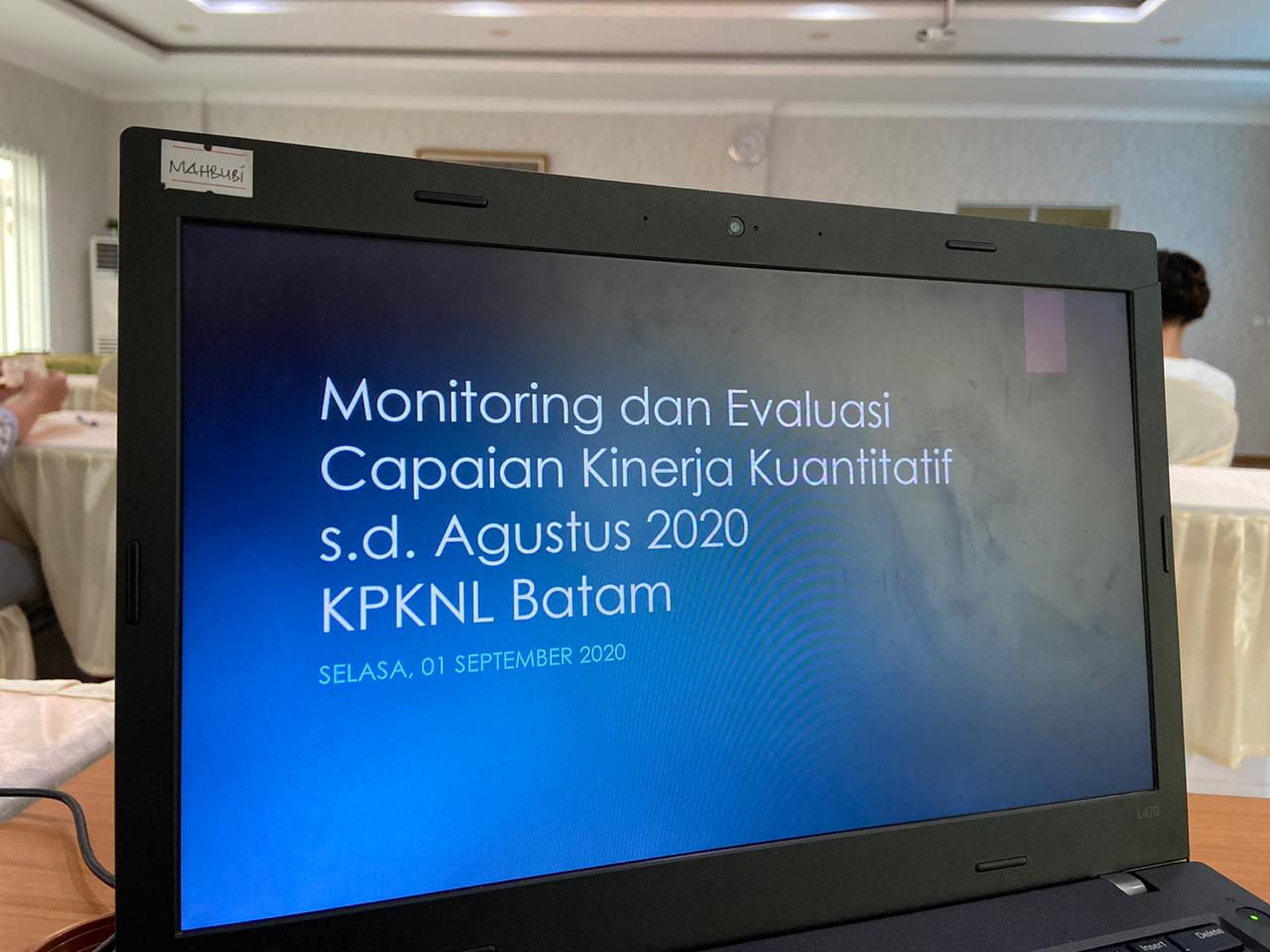 Rapat Monitoring dan Evaluasi Kinerja KPKNL Batam