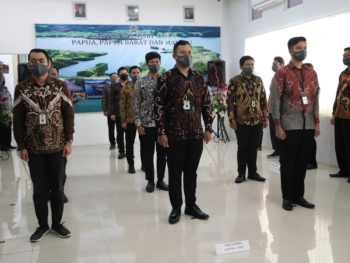 Pelantikan PNS TA 2019 di Lingkungan Kanwil DJKN Papua, Papua Barat & Maluku