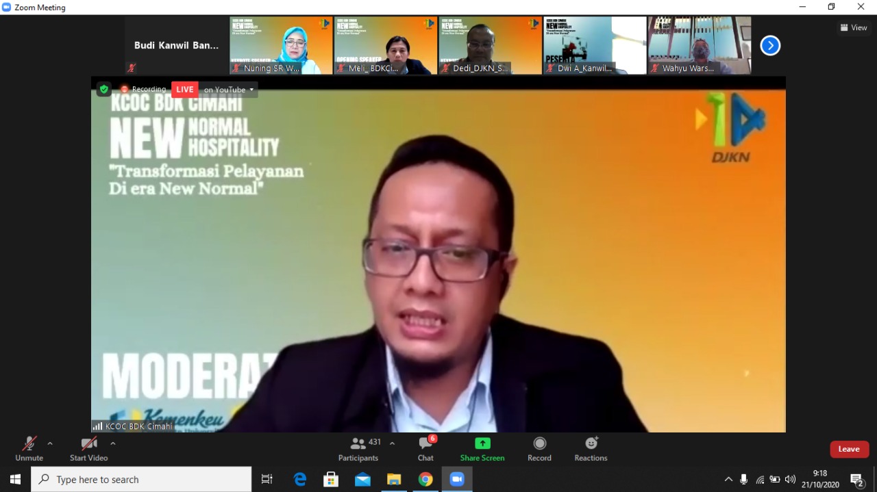 Sinergi DJKN &ndash; BPPK Guna Tingkatkan Pelayanan pada Era New Normal