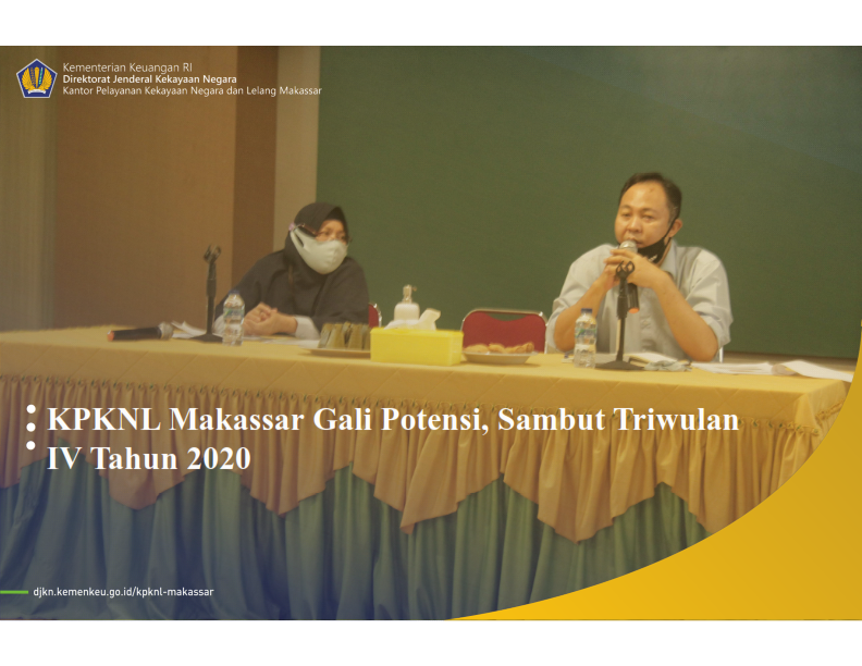 KPKNL Makassar Gali Potensi, Sambut Triwulan IV Tahun 2020