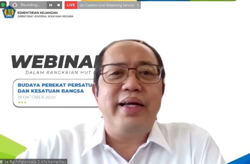 Kolaborasi Kanwil DJKN Lamkulu dan RSK Sukses Selenggarakan Webinar "Budaya Perekat Persatuan dan Kesatuan Bangsa"