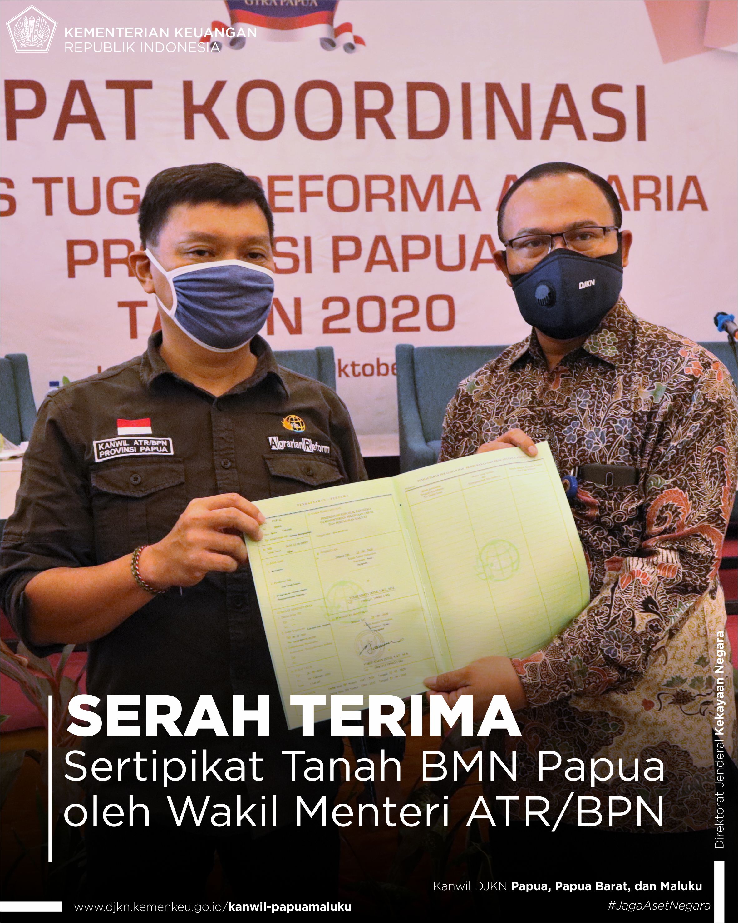 Program Sertipikasi Tanah Kanwil DJKN Papabaruku Lampaui Target