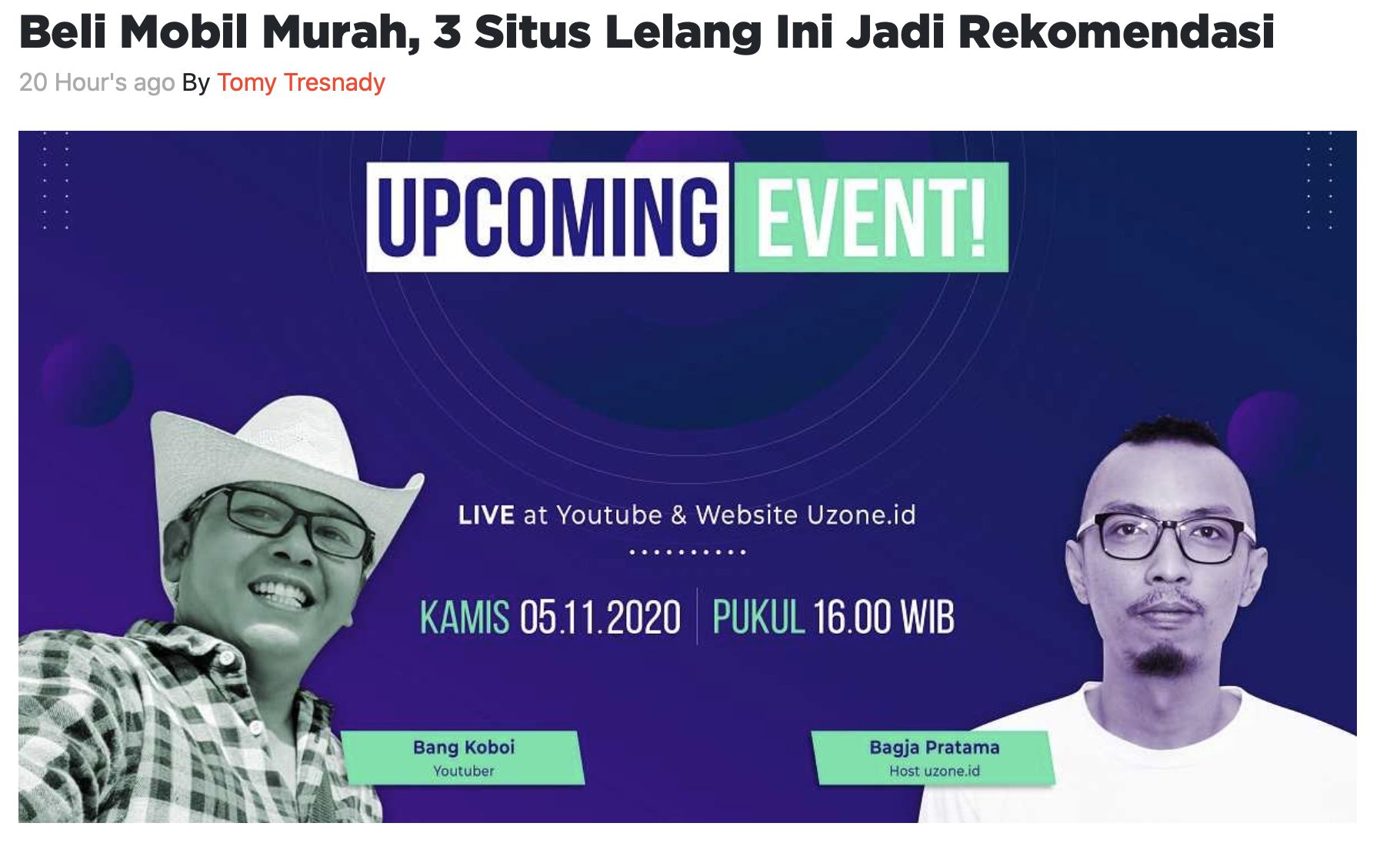 Beli Mobil Murah, 3 Situs Lelang Ini Jadi Rekomendasi
