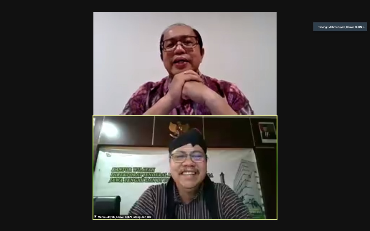 Kunjungi KPKNL Tegal, Dirjen KN : Kunjungan Virtual sebagai Sarana Silaturahmi dan Jaring Aspirasi