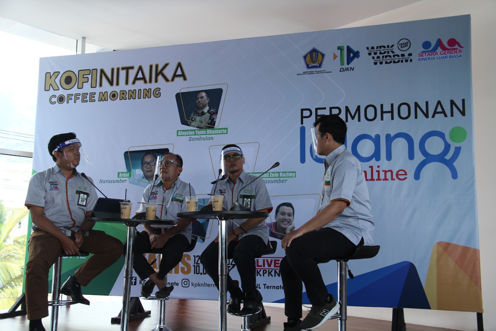 Kofi Nitaika KPKNL Ternate Bahas Permohonan Lelang Online