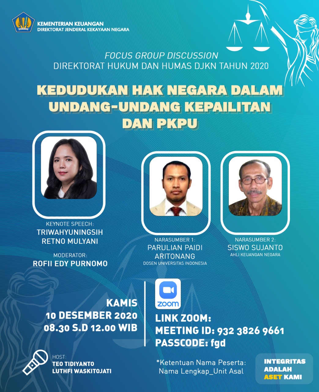 Direktur Hukum dan Humas: Kepentingan Keuangan Negara Harus Terlindungi