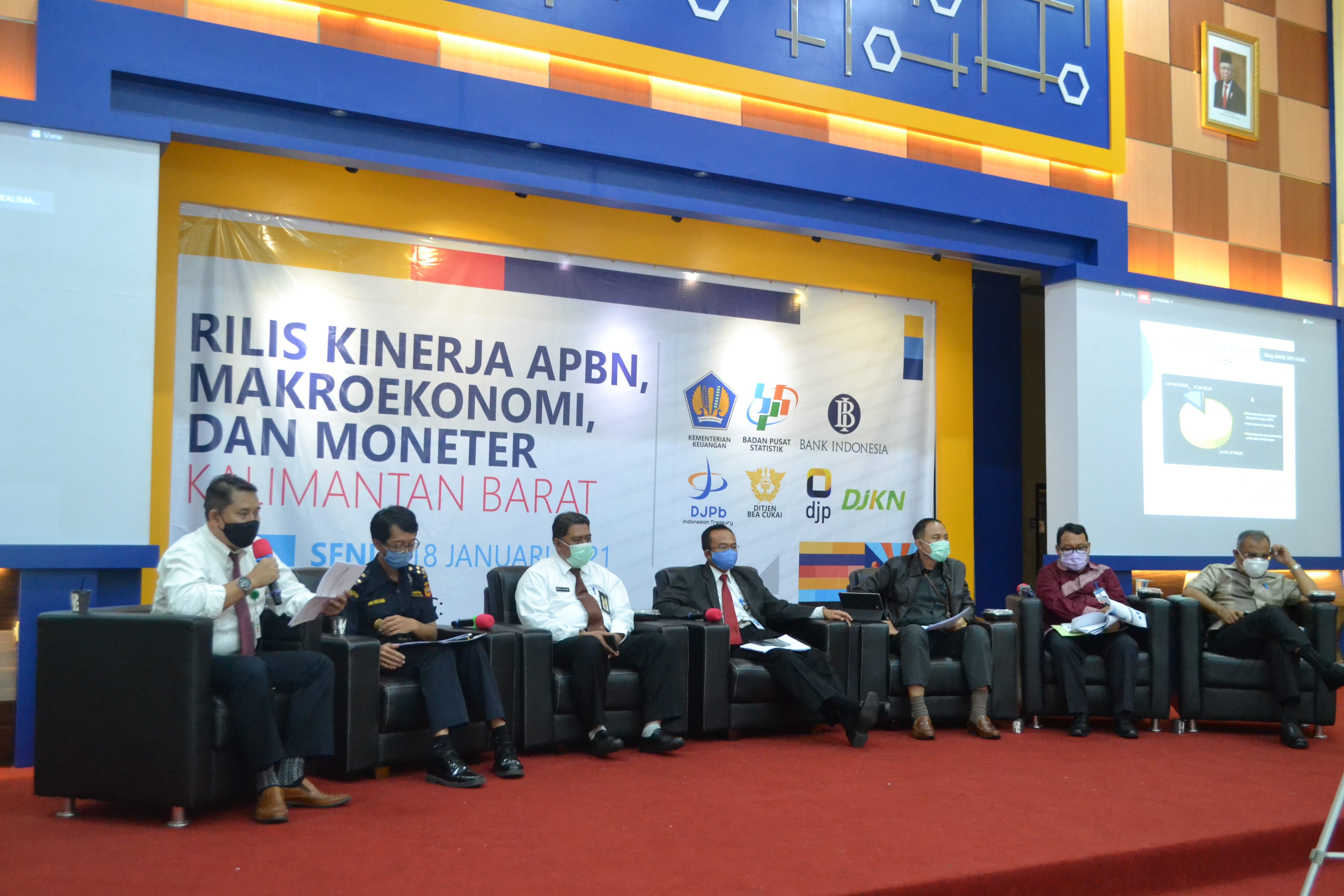 Hadiri Rilis Kinerja APBN Triwulan IV 2020, Kanwil DJKN Kalbar Paparkan Realisasi Pengelolaan Kekayaan Negara