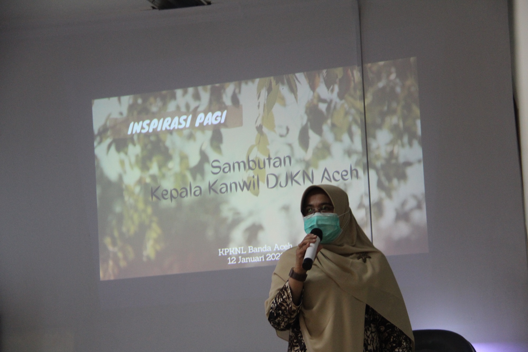 Kakanwil DJKN Aceh Sampaikan Inspirasi Pagi Dalam Menyongsong Tahun 2021
