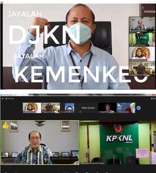 Kunjungan Dirjen KN ke KPKNL Medan, Warna Baru dalam Virtual Visit