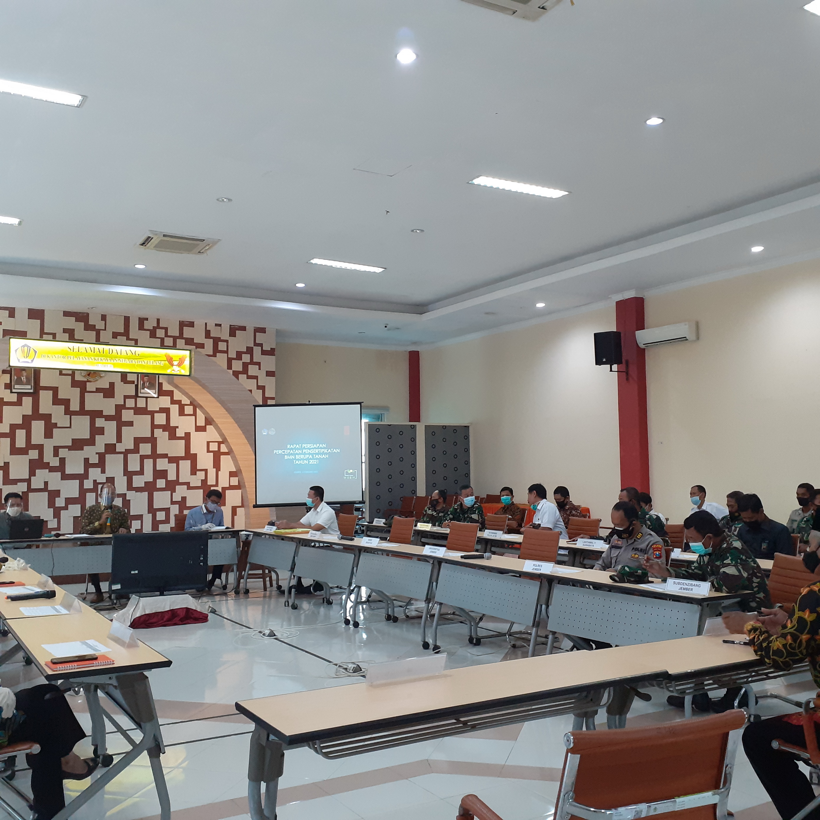Rapat Persiapan  Percepatan Pensertifikatan Barang Milik Negara Berupa Tanah Tahun 2021